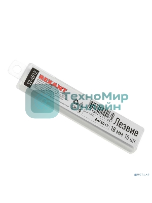 Сегментированное лезвие Rexant 18 мм 10 шт.