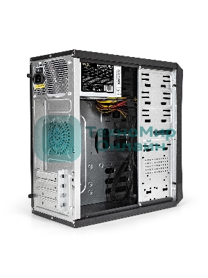 Компьютерный корпус Minitower ExeGate BA-204U-UNS450 (mATX, БП UNS450 с вент. 12см, 2хUSB+2хUSB 3.0, аудио, черный)