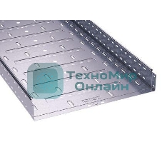 Лоток листовой перфорированный 400х80 L3000 сталь 1мм ДКС 35306