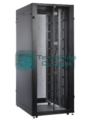 Шкаф серверный ЦМО ШТК-СП-42.8.12-48АА-9005 42U 800x1200 мм пер. дв. перфор. задн. дв. перфор. 2-хст. 2 бок. пан. 1350 кг черный