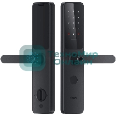 Умный замок Aqara A100 Zigbee врезной разбл.отпеч.паль. черный (ZNMS02ES)