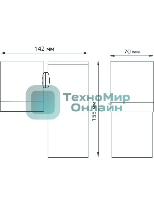 Светильник садово-парковый настенный архитектурный Gauss Sonata, 1xGU10, 142x155x70мм, 170-240V/50Hz, Max.35W, IP54, 1/12