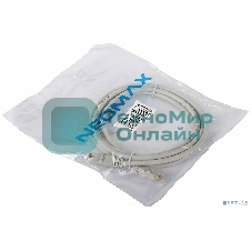 Коммутационный шнур NEOMAX (NM13601-015) UTP 1.5м, гибкий, cat.6, серый, многожильный