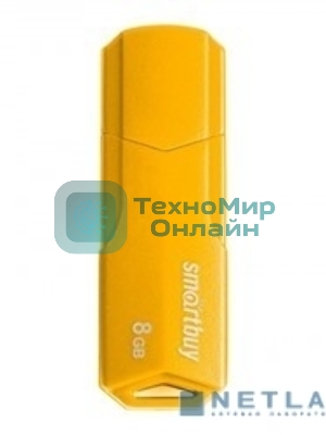 Флешка USB Smartbuy CLUE Yellow (SB4GbCLU-Y), 4Gb, USB 2.0, R/W 15/8, желтый