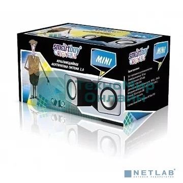 Акустическая система Smartbuy MINI, мощность 4Вт, USB, серые SBA-2810