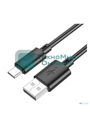 Кабель HOCO X88/ USB кабель Type-C/ 1m/ 3A/ Black