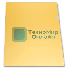 Папка-уголок Бюрократ -E310/1YEL A4, пластик, 0.18мм, желтый