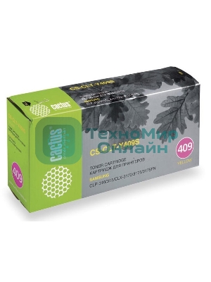 Картридж лазерный Cactus CS-CLT-Y409S желтый (1000 стр.) для Samsung CLP-310/315/CLX-3170/3175/3175FN