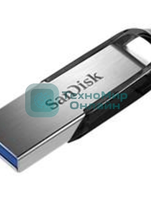 Флешка USB Sandisk CZ73 Cruzer Ultra Flair (SDCZ73-128G-G46), 128Gb, USB 3.0, R/W 150/45, серебристый/черный
