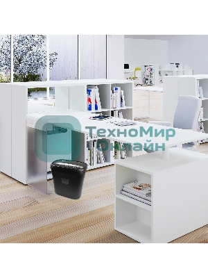 Шредер ГЕЛЕОС УД15-4, (DIN P-4), фрагмент 3,9х35мм, 8-10 лист (70г/м2), скобы, 15 литров