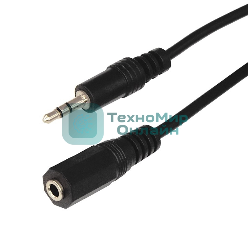 Шнур Rexant Стерео 3,5 мм гнездо - Стерео 3,5 мм штекер 7 м