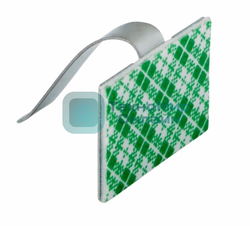 Площадки самоклеющиеся металлические с клипсой под шлейф Rexant (ПКШМ) 30x20 мм, упаковка 100 шт.