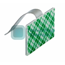 Площадки самоклеющиеся металлические с клипсой под шлейф Rexant (ПКШМ) 30x20 мм, упаковка 100 шт.