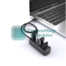 USB-концентратор Vention VAS-J43-B100 (USB 2.0 на 4 порта черный - 1м.)