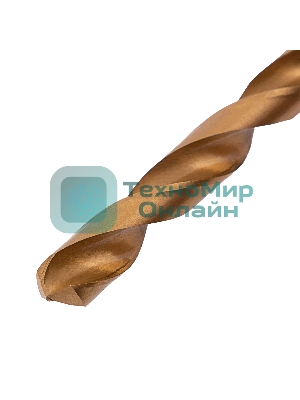 Сверло по металлу Matrix, 12 мм, HSS, нитридтитановое покрытие, цилиндрический хвостовик