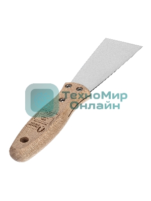 Шпательная лопатка Matrix из нержавеющей стали, 50 мм, буковая рукоятка, EFP