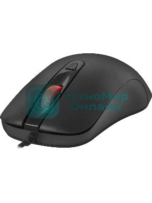 Мышь проводная Defender Omega MB-522 черный, 1600 dpi, USB, кнопки - 4