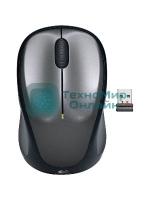 Мышь беспроводная Logitech M235 серый/черный, 1000 dpi, радиоканал, USB, кнопки - 3