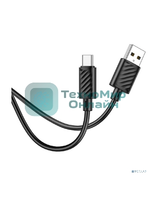 Кабель HOCO X88/ USB кабель Type-C/ 1m/ 3A/ Black