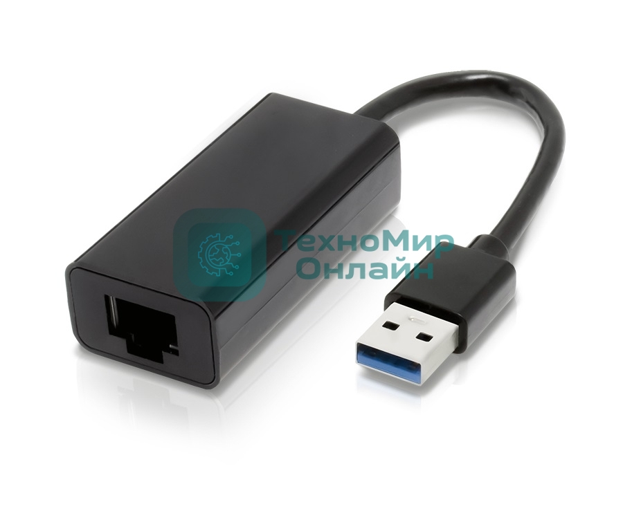 Адаптер сетевой ORIENT U3L-1000N, USB 3.0 Gigabit Ethernet Adapter, RTL8153 chipset, 10/100/1000 Мбит/с, поддержка Win 10, Linux, MAC OS