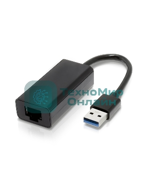 Адаптер сетевой ORIENT U3L-1000N, USB 3.0 Gigabit Ethernet Adapter, RTL8153 chipset, 10/100/1000 Мбит/с, поддержка Win 10, Linux, MAC OS