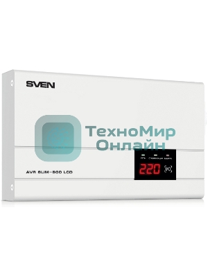 Сетевой фильтр SVEN (Стабилизатор напряжения) AVR SLIM-500 LCD