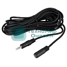 Шнур Rexant Стерео 3,5 мм гнездо - Стерео 3,5 мм штекер 7 м