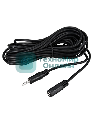 Шнур Rexant Стерео 3,5 мм гнездо - Стерео 3,5 мм штекер 7 м