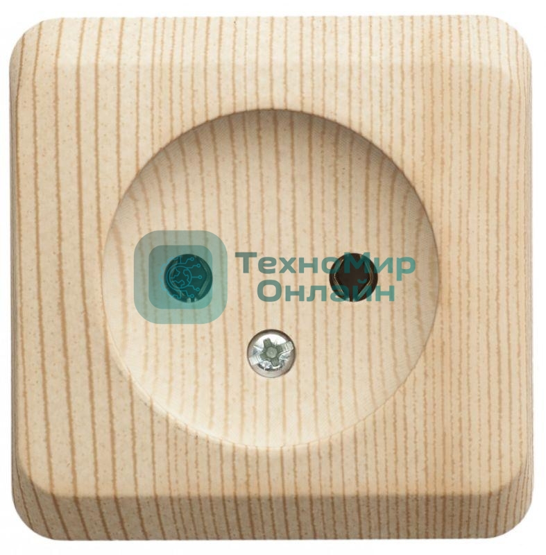 Розетка 1-м ОП Этюд Дача 16А IP20 без заземл. сосна SchE PA16-001D