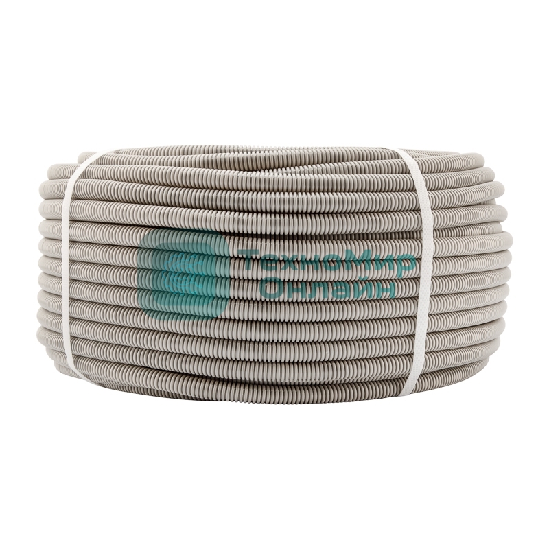 Труба гофрированная Rexant из ПВХ, с зондом, Ø20 мм