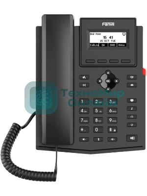 Телефон IP Fanvil X301 черный