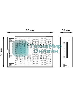 Блок питания LED STRIP PS 30Вт 12В Gauss 202003030