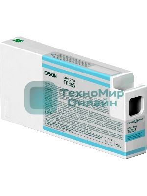 Картридж струйный Epson C13T636500 светло-синий (700 мл) для Stylus Pro 7700, 7890, 7900, 9700, 9890, 9900, WT7900