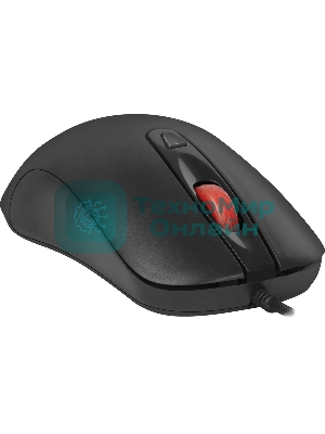 Мышь проводная Defender Omega MB-522 черный, 1600 dpi, USB, кнопки - 4