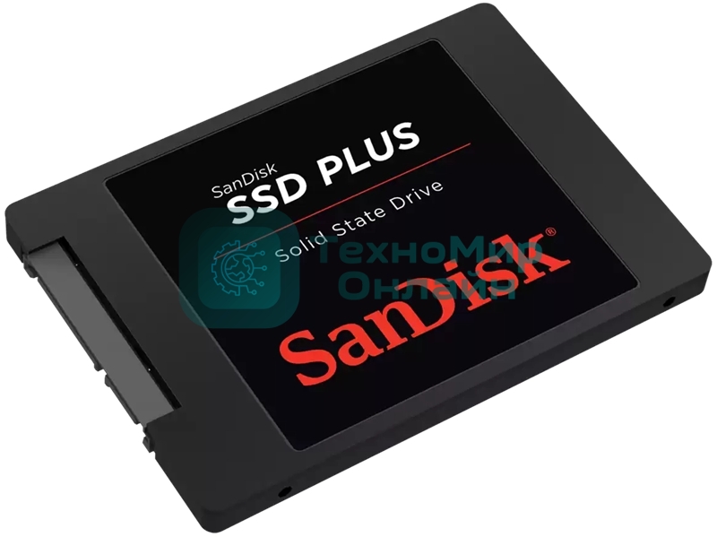 Твердотельный накопитель SanDisk SSD PLUS 2,5” SATA 1Tb, SDSSDA-1T00-G28, 1 year