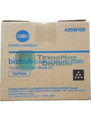 Тонер-картридж Konica-Minolta bizhub C3351/C3851 черный TNP-49K