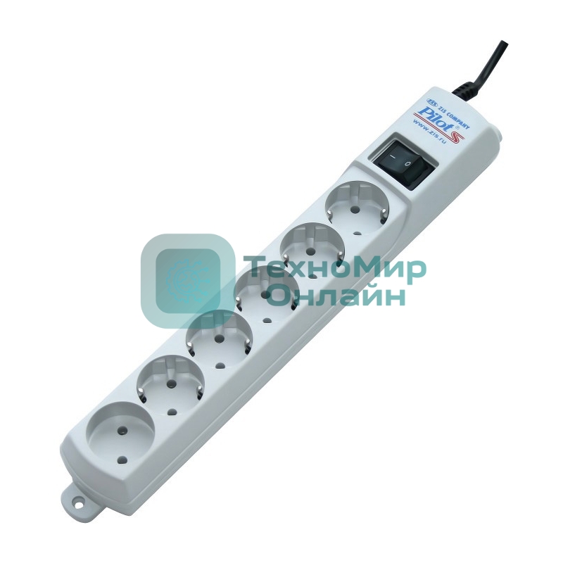 Сетевой фильтр ZIS Фильтр Pilot - S 5 евро, 1 росс. 10 м