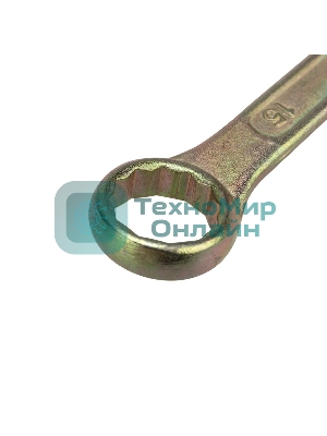 Ключ комбинированный Rexant 15 мм, желтый цинк