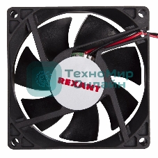 Вентилятор для корпуса Rexant RX 8025MS 24VDC черный, 80 мм, 2600 об/мин, 30 дБ, 2 pin