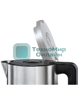 Чайник электрический Bosch TWK8613 1.5 л, 2400 Вт, черный/серебристый (корпус: нержавеющая сталь)