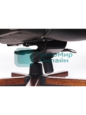 Кресло Бюрократ T-9923WALNUT/BLACK черный, кожа