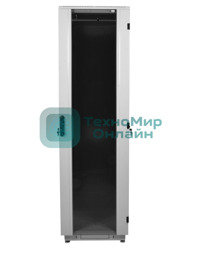Шкаф телекоммуникационный напольный 33U (600x800) дверь стекло, черный (ШТК-М-33.6.8-1ААА-9005)