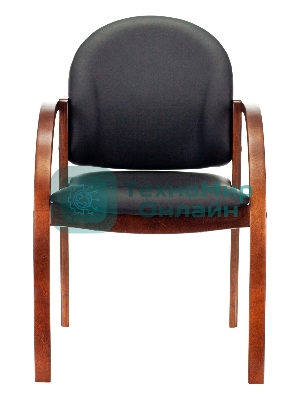 Стул Бюрократ ДЖУНО черный, искусственная кожа