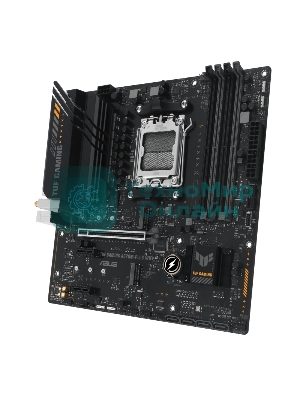 Материнская плата ASUS TUF GAMING A620M-PLUS WIFI, AM5, AMD A620, 4xDDR5, 4xSATA, 2xM.2, 1xPCIe 4.0 x16, 2xPCIe x1, 2xDP, 1xHDMI, 1x 2.5Gb LAN, 4xUSB-A 2.0, 2xUSB-A 3.2 Gen 1, 3x3.5 мм, 7.1, mATX