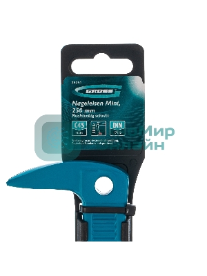 Лом-гвоздодер Gross 25251 мини, 250x21x9мм