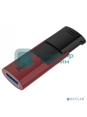 Флешка USB Netac U182 NT03U182N-256G-30RE, USB 3.0 256Gb, retail version, черный/красный
