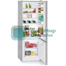 Холодильник Liebherr CUELE 2831-26 001 серебристый двухкамерный 212/53л морозилка снизу