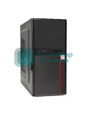 Компьютерный корпус Minitower ExeGate BA-204U-UNS500 (mATX, БП UNS500 с вент. 12см, 2хUSB+2хUSB 3.0, аудио, черный)