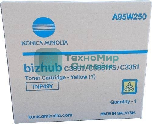 Тонер-картридж Konica-Minolta bizhub C3351/C3851 желтый TNP-49Y