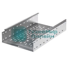 Лоток листовой перфорированный 200х100 L3000 сталь 0.8мм ДКС 35343